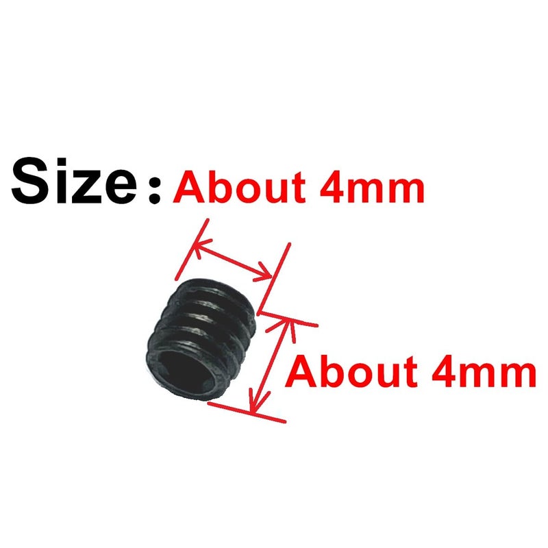 ZDingTech 110pcs Set Screws M4 x 4mm 304 Stainless Steel Allen Head Hex Socket 4X4mm Set Screws Grub Hex Head Sockets with M2 Allen Wrench.(4mm Length) - Image 3