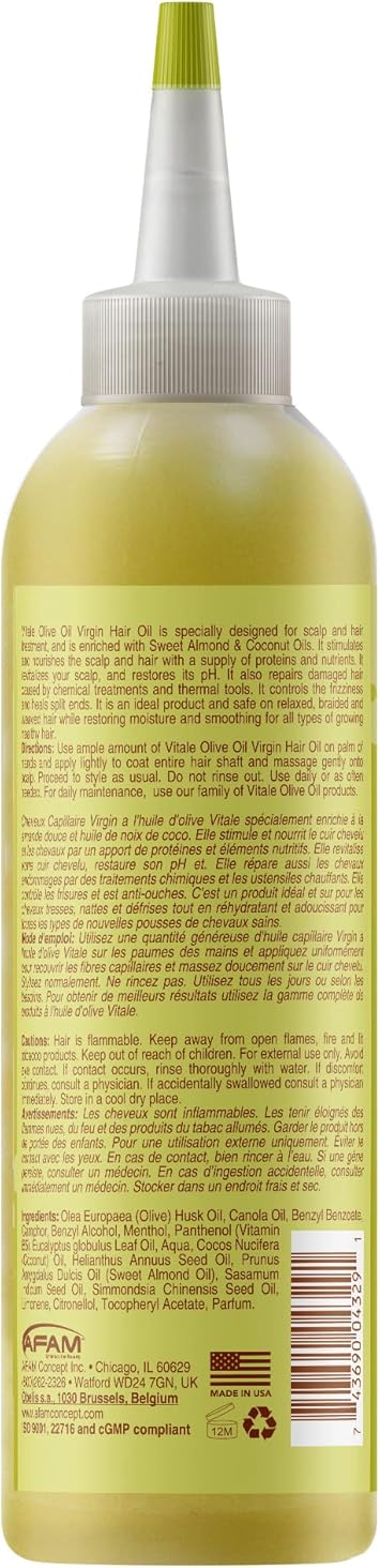 Vitale Olive Oil Virg Hair Oil 205 ml - Image 2