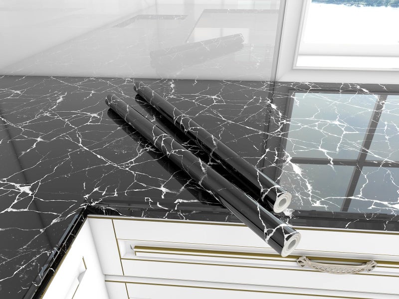 Barebeauty Self-Adhesive Wall Sticker Waterproof Anti Mode and Heat Resistant Drawer Kitchen Oil Proof Foil Stickers Kitchen Wallpaper (45cm X 300cm) (Pack of 1) - Image 5