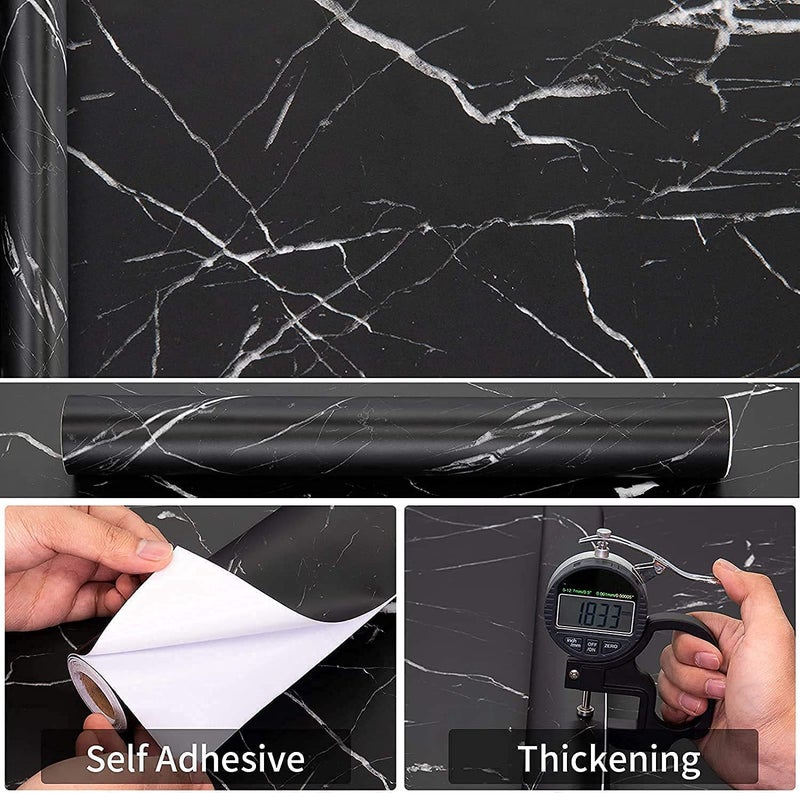 Barebeauty Self-Adhesive Wall Sticker Waterproof Anti Mode and Heat Resistant Drawer Kitchen Oil Proof Foil Stickers Kitchen Wallpaper (45cm X 300cm) (Pack of 1) - Image 3