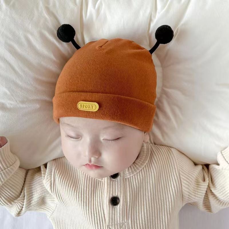 Cute Cotton Baby Hat Spring/Autumn 12 pink-bow  - Image 3