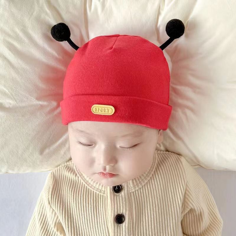 Cute Cotton Baby Hat Spring/Autumn 12 pink-bow  - Image 4
