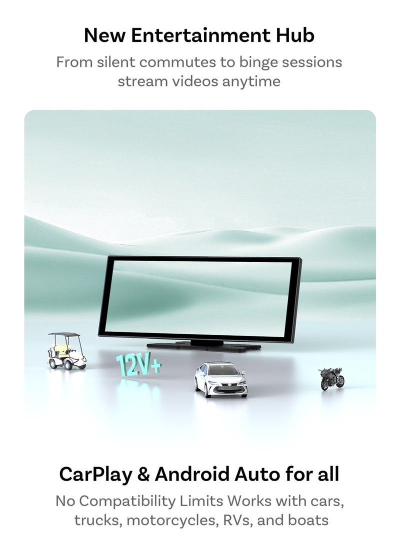 Ottocast 11.4" Car Navigation Display Full Accessories Smart Car Screen Kit – Wireless CarPlay & Android Auto, Multi-Module Car Media System - Image 4