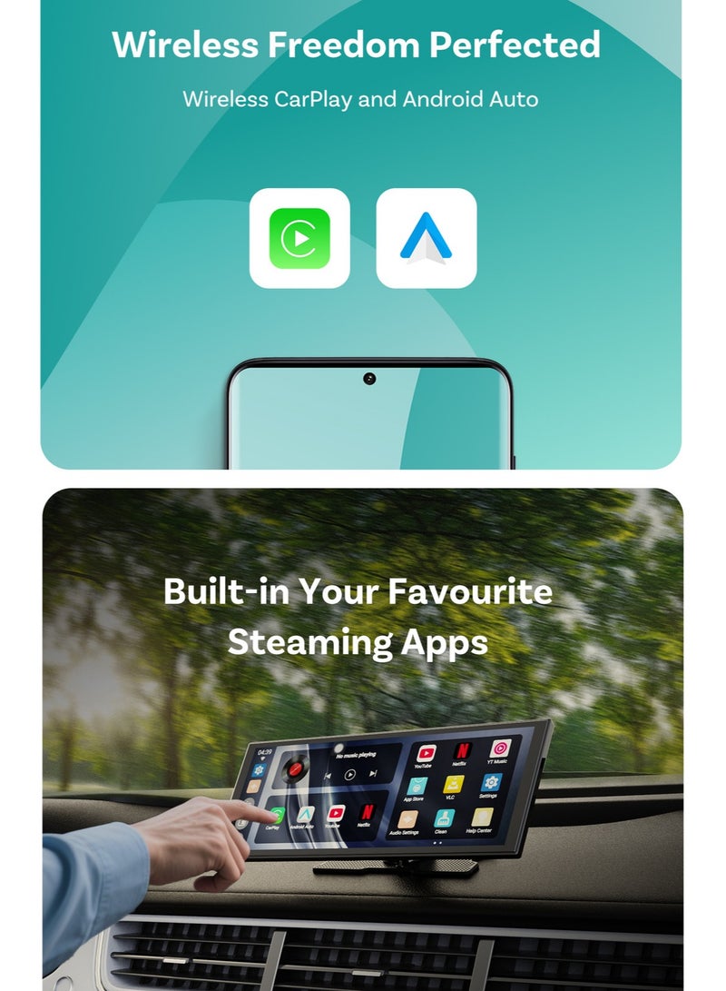 Ottocast 11.4" Car Navigation Display Full Accessories Smart Car Screen Kit – Wireless CarPlay & Android Auto, Multi-Module Car Media System - Image 5