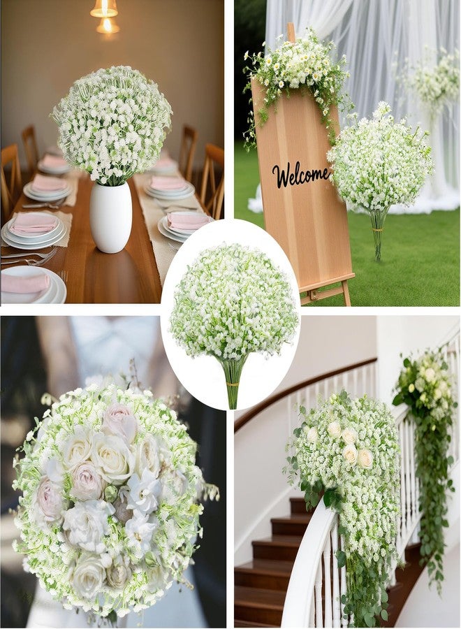 Eeaivnm 100 Pcs Artificial Baby's Breath Flowers,Artificial Flowers Real Touch Fake Gypsophila Bulk for Wedding Centerpieces, Home Party Garden Decoration - Image 2