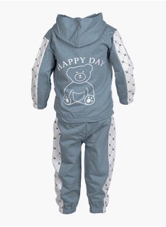 BABYCARA 100 Turkish cotton hoodie romper and pant set Adorable comfortable & available sizes 9m up to 24m  - Image 4