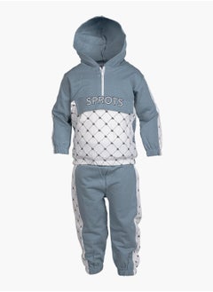 BABYCARA 100 Turkish cotton hoodie romper and pant set Adorable comfortable & available sizes 9m up to 24m  - Image 5