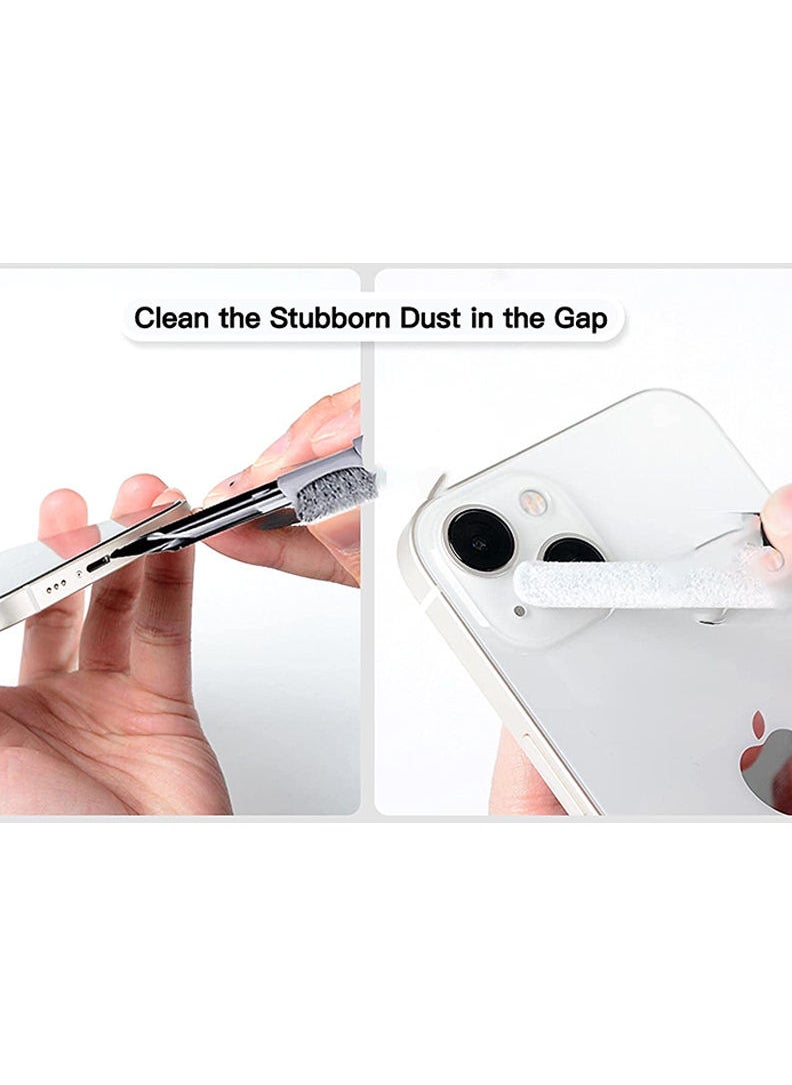 Theodor Cleaning Soft Brush Keyboard Cleaner 5-in-1 Multi-Function Computer Cleaning Tools Kit Keycap Puller Remover Multi Brush for PC Laptop Camera Lens (White)  - Image 5