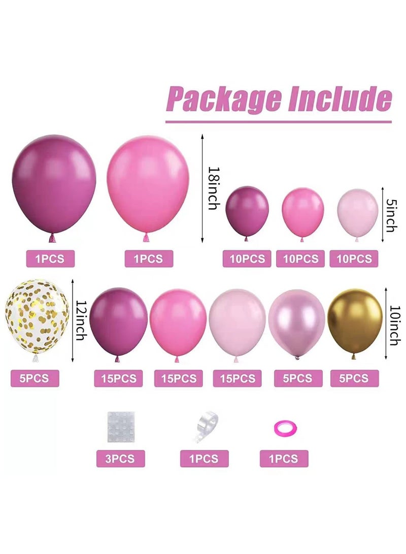 Multicolour Birthday Party Balloon Set, 79 PCS Birthday Decorations, Party Decoration Ambiance Set for Graduation, Baby Shower, Wedding, Birthday - Image 2