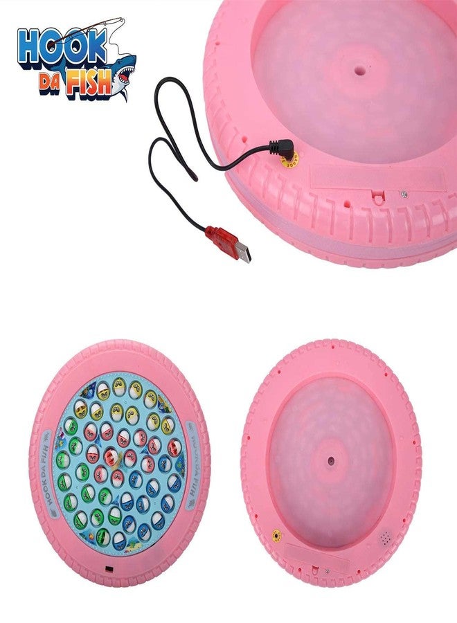 سكودل لعبة صيد الأسماك القابلة لإعادة الشحن SKOODLE Quest Hook Da Fish، تحتوي على 45 سمكة و4 صنارات صيد، لعبة لوحية موسيقية دوارة، مناسبة للأعمار من 5 سنوات فما فوق، متعددة الألوان - Image 2