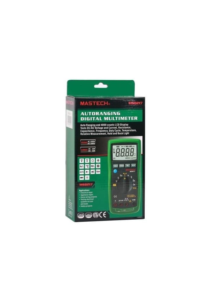 Mastech MS 8217(S) 1000V 4000 Count Digital Multimeter - Image 3