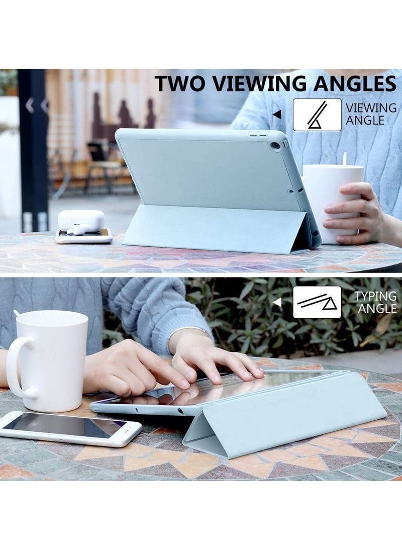 Gravity Case for iPad 8th Generation/iPad 10.2 Case 2020, Smart Folio Soft TPU Protective Case Cover with Apple Pencil Holder for iPad 8th/7th Gen, Auto Sleep/Wake, Full Body Protection - Sky Blue - Image 5