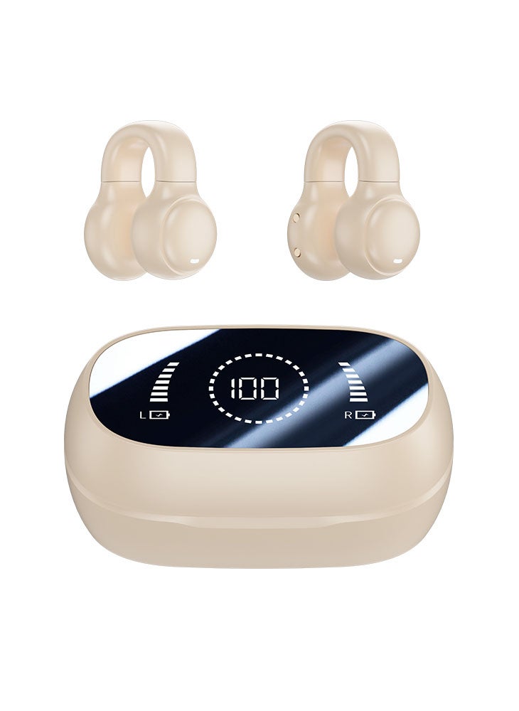 Chomel New ear clip bone conduction Bluetooth headset, non-in-ear sports digital display, long battery life earphone - Image 2