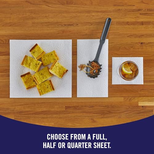 Sparkle Tear-A-Square Paper Towels, 2 Double Rolls = 4 Regular Rolls, Customizable Sheet Size Paper Towel - Image 3