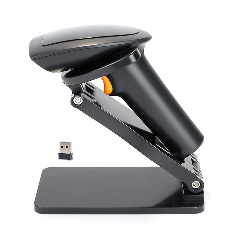 BWHS25L Wireless Barcode Scanner Wireless 2D Barcode Scanner 1D/2D/QR Barcode Scanner 2.4G + Wired + Bluetooth Triple-Mode Fast and Accurate Wireless Barcode Scanner with USB Cable Barcode Scanner - Image 2