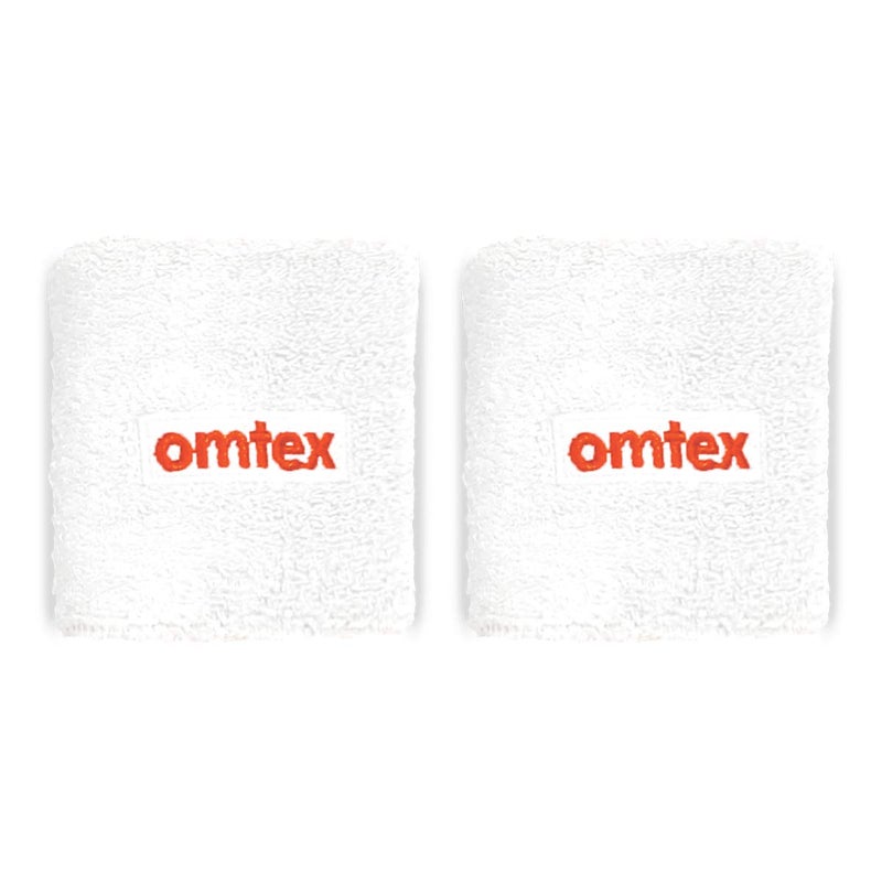 Omtex Wrist Band 3 inches - White Pack of 2 - Image 2