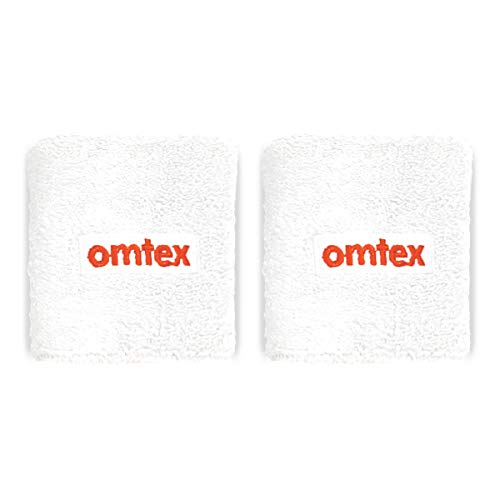 Omtex Wrist Band 3 inches - White Pack of 2 - Image 1