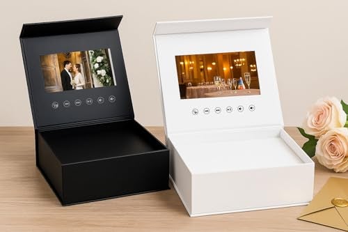 Sourcingbay Wedding & Birthday Video Gift Box – 5-Inch IPS Screen, 4GB, Type-C – Custom Magnetic Closure for Personalized Greetings - Image 4