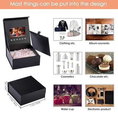 Sourcingbay Wedding & Birthday Video Gift Box – 5-Inch IPS Screen, 4GB, Type-C – Custom Magnetic Closure for Personalized Greetings - Image 5