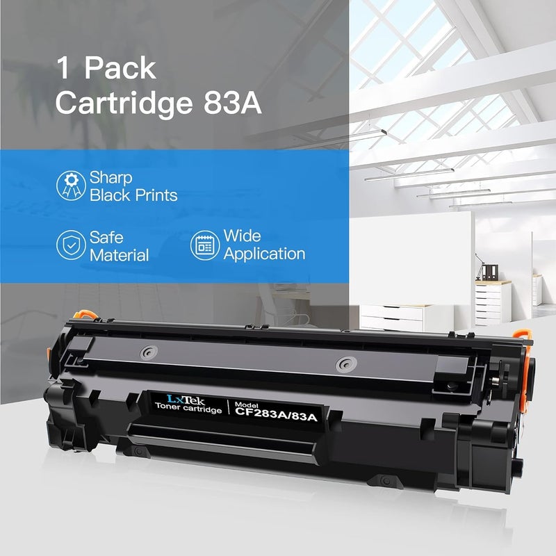 LxTek Compatible Toner Cartridge Replacement for HP 83a cf283a Toner Cartridge Compatible with LaserJet Pro MFP M125nw M201dw M225dw M201n M125a M127fw M127fn (1 Black, High Yield) - Image 5