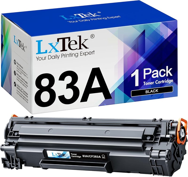 LxTek Compatible Toner Cartridge Replacement for HP 83a cf283a Toner Cartridge Compatible with LaserJet Pro MFP M125nw M201dw M225dw M201n M125a M127fw M127fn (1 Black, High Yield) - Image 1