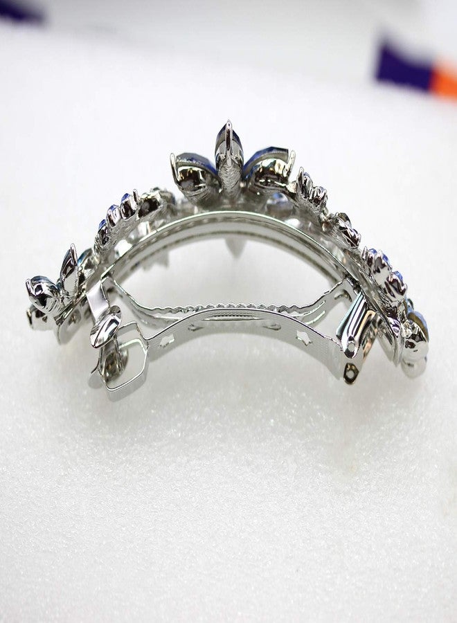 Faship Gorgeous Navy Blue Crystal Barrette - Image 3