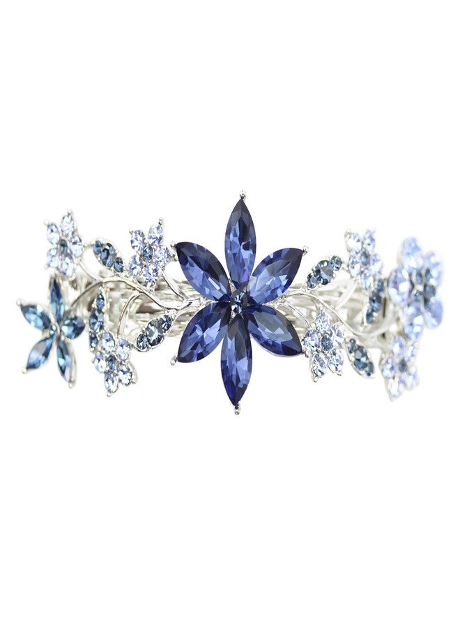 Faship Gorgeous Navy Blue Crystal Barrette - Image 1