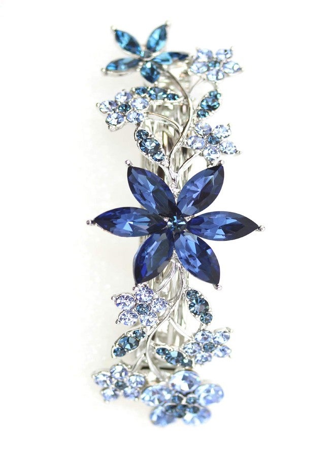 Faship Gorgeous Navy Blue Crystal Barrette - Image 4