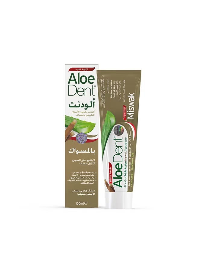 معجون أسنان AloeDent بنكهة السواك بحجم 100 مل