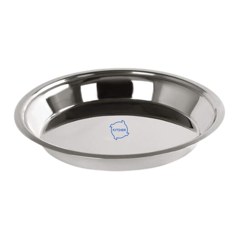 Kitdor Stainless Steel Atta Parat for Dough Kneading (Extra Small) | Multipurpose Mixing Parat for Serving, Mixing & Storing | Dough Bowl for Kitchen and Organizing Veggies (Size-12, Diameter- 27 cm) - Image 4