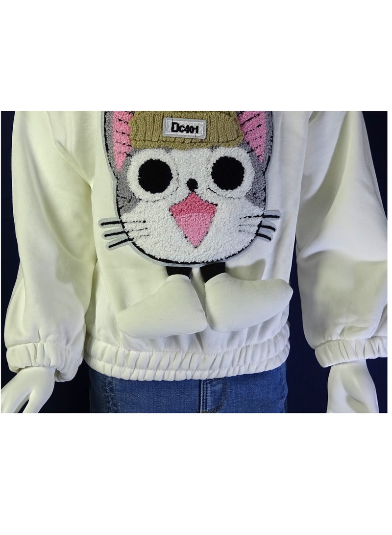 SHELTERE "A long-sleeve girls' T-shirt with a beautiful design from the Shelter 35679 collection." - Image 5