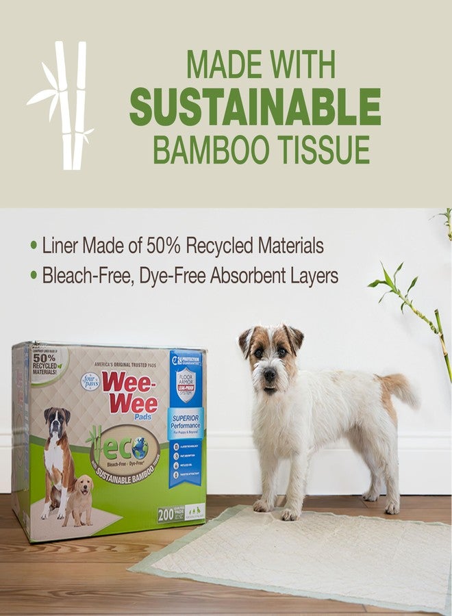 Four Paws Wee-Wee Superior Performance Bamboo Pee Pads for Dogs, Earth Friendly Dog & Puppy Potty Training Pads, Crate Liners, Housebreaking Supplies, 22" x 23" (14 Count) - Image 5