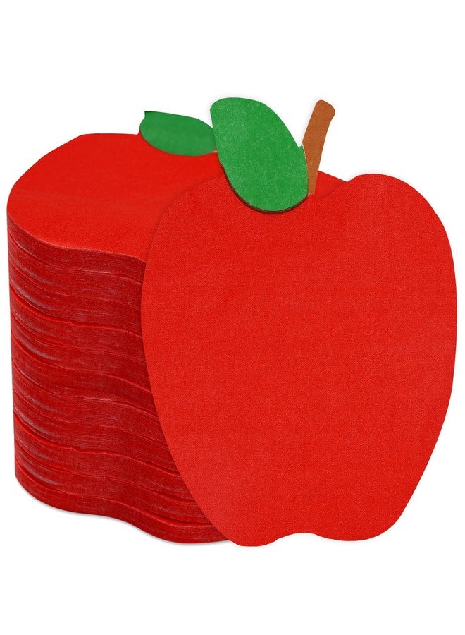 Whaline 100 Pack Back to School Napkins Red Apples Disposable Paper Napkins School Season Apples Dinner Napkins for First Day of School Party Celebration Supplies Table Decorations - Image 1
