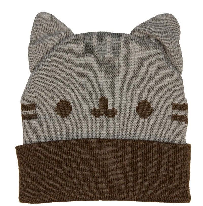 Pusheen قبعة بوشين الصوفية مع آذان، رمادي، قياسي - Image 1