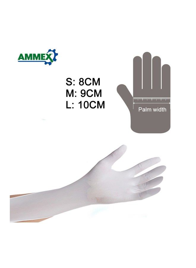 NIBEMINENT 100-Piece Disposable Gloves White 22.5x12x6centimeter - Image 4