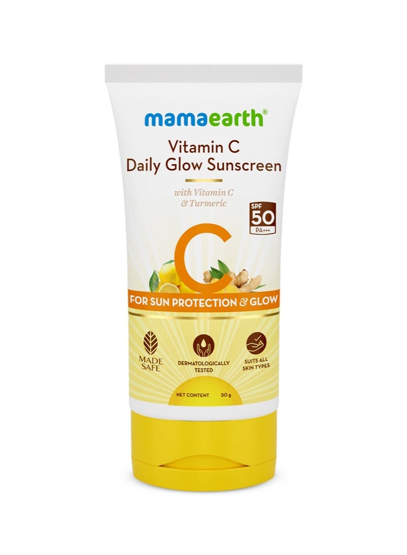 Mamaearth واقي شمس فيتامين سي اليومي المتألق - Image 1