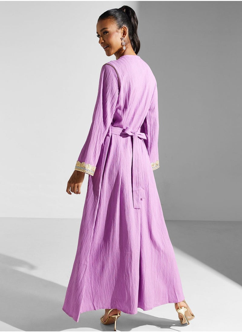 Khizana - Dress With Embroidered Panel - Image 1