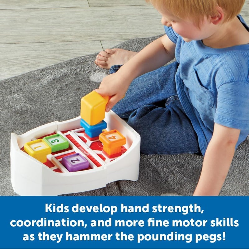 Learning Resources Barnyard Pounding Bench, Farm Animals for Kids,Fine Motor Skills for Ages 18 Months+, Montessori l Toys, Hammer Toy - Image 3