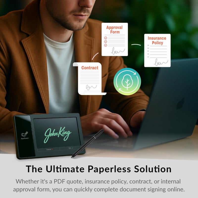 PenPower ePaper SignPad - e-Signature on MS Word, PDF, JPG and PNG with timestamp - Image 3