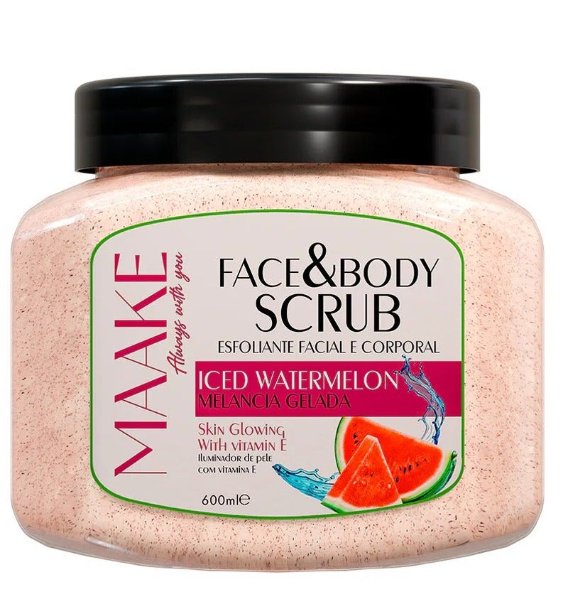 MAAKE Iced Watermelon Skin Glowing Face & Body Scrub 600ml - Image 1