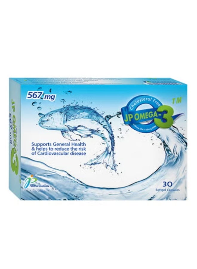 JP Nutraceuticals Jp Omega-3 30 Softgel Capsules - Image 3