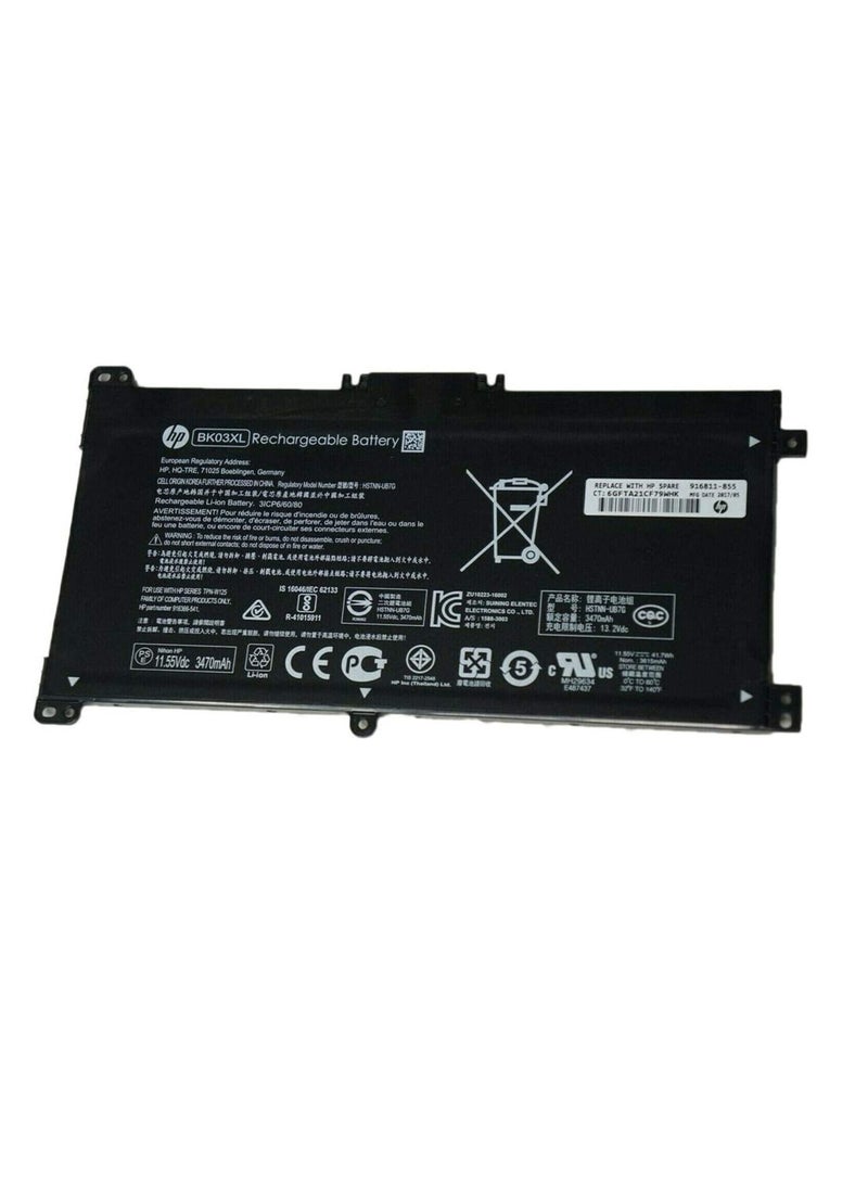 SHM بطارية بديلة للكمبيوتر المحمول BK03XL لجهاز HP Pavilion X360 14-BA000 14M-BA000:14m-ba011dx 14m-ba013dx 14m-ba015dx 14m-ba114dx 14-ba253cl 14-ba125cl 14-ba175nr... - Image 1