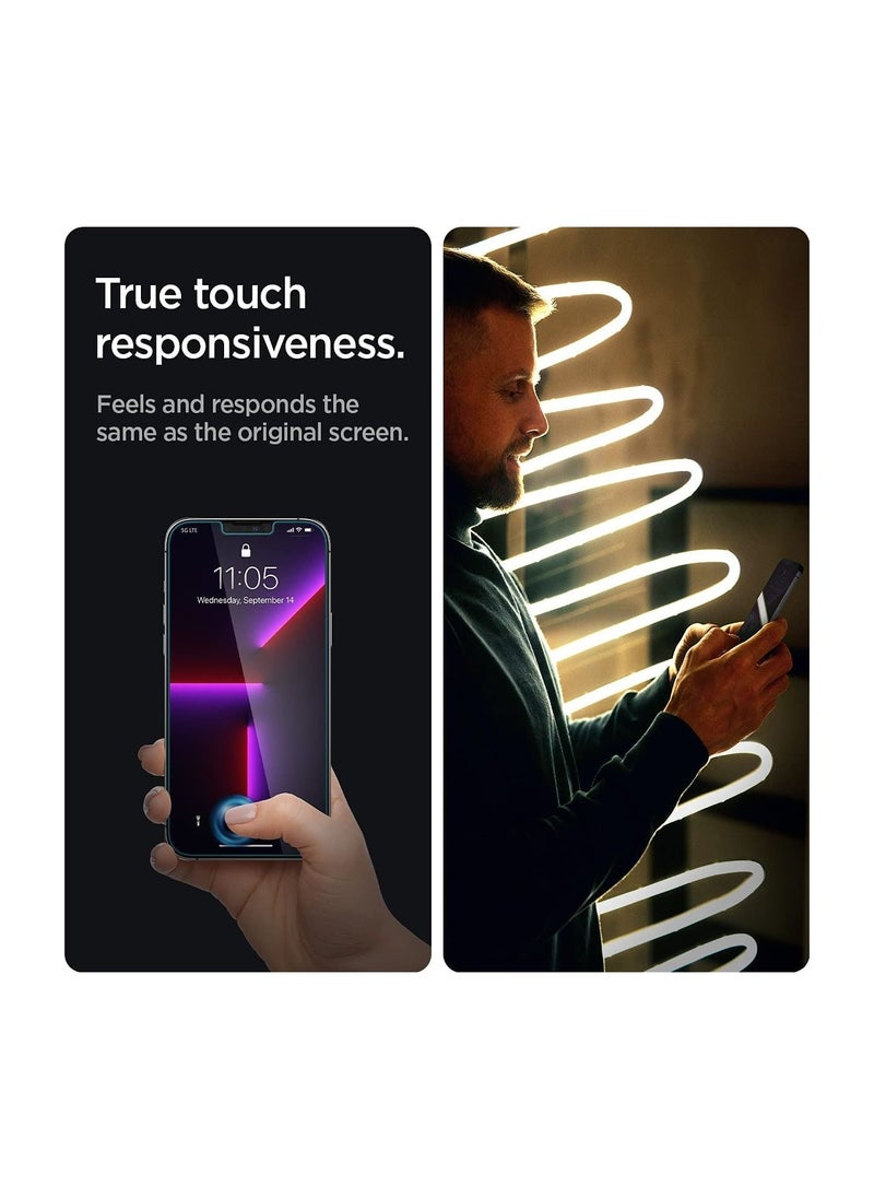 GLAStR EZ FIT PRIVACY [2 Pack] designed for iPhone 13 Pro MAX Privacy Screen Protector Premium Tempered Glass with Auto Align technology