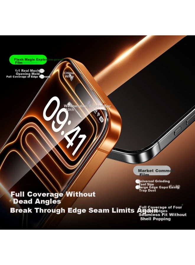 Smartdevil Iphone 17 Pro Max Screen Protector, High-definition Anti-shatter Anti-fingerprint Upgraded Earpiece Dust-proof Film For Apple 17 Pro Max - Image 2