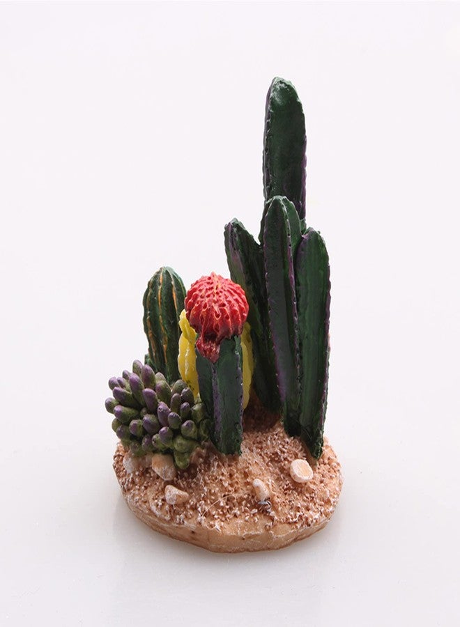Kocris Casa Succulents Cactus Plant Fish Tank Decorations Desert Oasis Decor Sculpture Collection Reptile Turtle Lizard Spider Tanks Terrarium Figurine Statue Décor Ornament Pet - Image 5