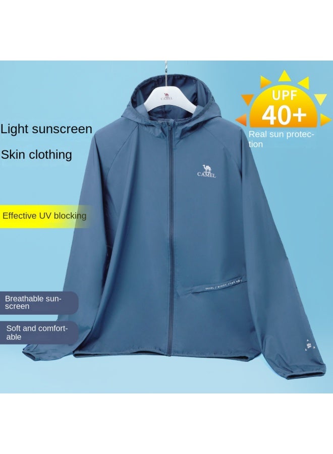 camel Cold White Sun Protection Jacket For Men, Spring And Summer High-efficiency Uv Protection, Lightweight Sports Windbreaker, Breathable Skin Jacket, Sunscreen Outerwear - Image 2