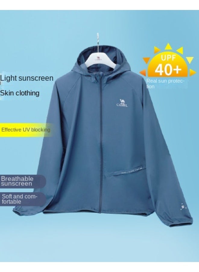 camel Cold White Sun Protection Jacket For Men, Spring And Summer High-efficiency Uv Protection, Lightweight Sports Windbreaker, Breathable Skin Jacket, Sunscreen Outerwear - Image 1