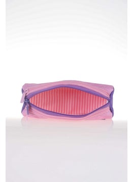 KAUKKO Wıchlight 3 Compartment Pencil Bag Pink Flowers (K2318)  - Image 3