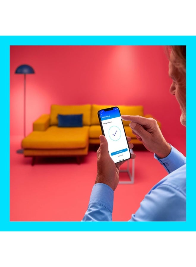 Wiz Smart LED Bulb GU10 Spotlight Bulb 4.7W 50W Equivalent, 345 Lumens, RGB 16 Million Colors, Warm to Cool White 2200K-6500K, Wi-Fi & Bluetooth, Plug & Play Smart Bulb, Voice Control, Works with Alexa Google Assistant Siri - Image 4