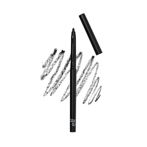 elf No Budge Retractable Eyeliner Creamy UltraPigmented  Waterproof Creates Bold  Defined Lines Vegan  CrueltyFree Black 0006 Oz